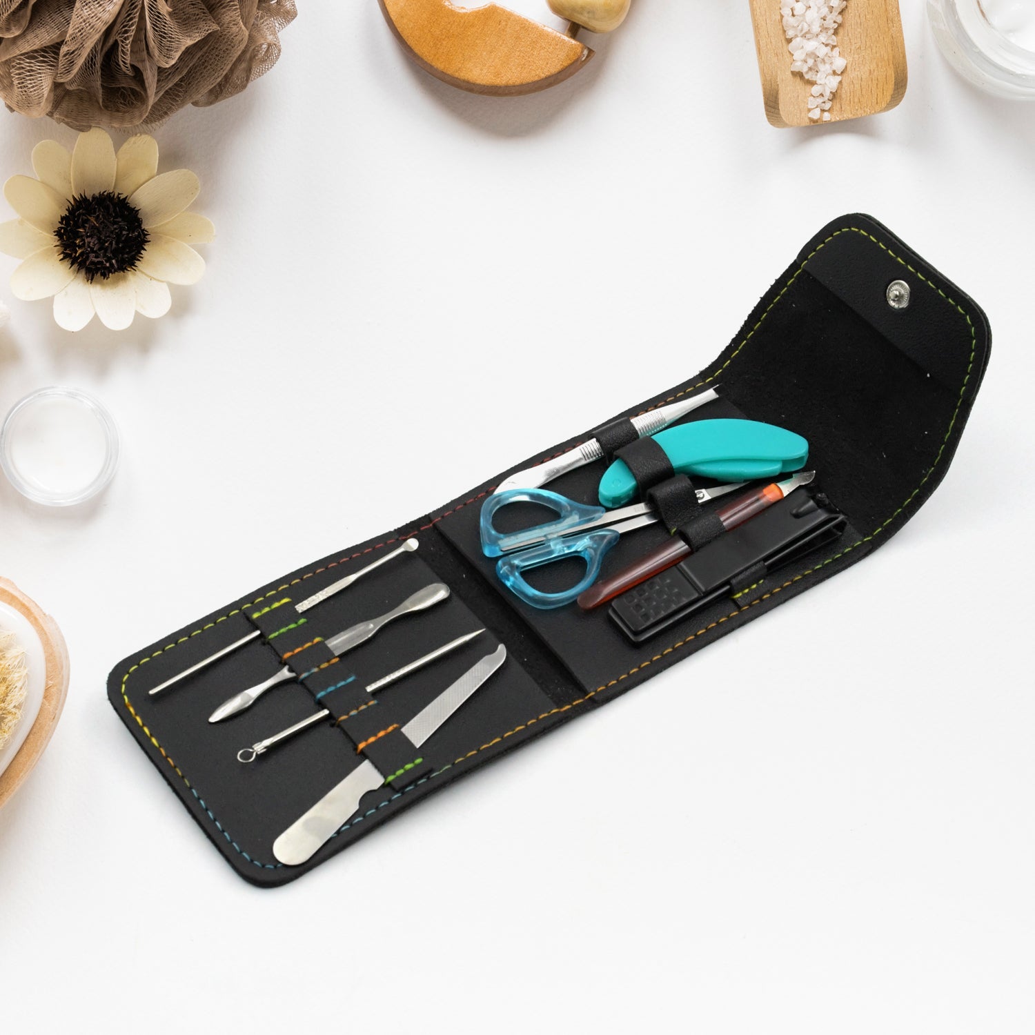 0210 9pc Nail Clipper Kit, Fingernail Clipper, Manicure Set, Stainless Steel Nail Cutter Set ,Manicure Toe Nail Clippers Care Tools with Lightweight and Beautiful Travel Case (9Pc Set) 0210 9pc Nail Clipper Kit, Fingernail Clipper, Manicure Set, Stainless Steel Nail Cutter Set ,Manicure Toe Nail Clippers Care Tools with Lightweight and Beautiful Travel Case (9Pc Set)